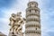 Leaning Tower of Pisa and the Fountain with Angels.