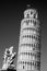 Leaning Tower of Pisa and Statue, Italy