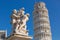 Leaning Tower of Pisa and status of cherubs winged angels in Pis