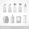 Ð¡leanser, detergent, spray, shampoo and soap plastic package set