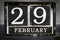 Leap Day, February 29th