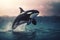 Leaping Orca: Majestic Killer Whale in Full Flight