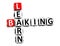 Learn Baking. White and Red 3D Crossword Puzzle