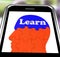 Learn On Brain On Smartphone Showing Human Training