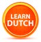 Learn Dutch Natural Orange Round Button