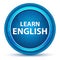 Learn English Eyeball Blue Round Button