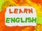 Learn English language read American European international communication words