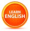 Learn English Natural Orange Round Button