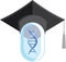 Learn genetic science emblem