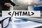 Learn HTML, web development and web design, Trendy long shadow