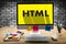 Learn HTML, web development and web design, Trendy long shadow