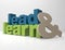 Learn Lead 3d word concept