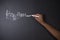 Learn music South African or African American teacher or student with chalk background