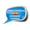 Learn Spanish speech bubble