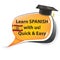 Learn Spanish, with us! - Spanish speech bubble