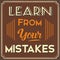 Learn From Your Mistakes