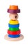 Learning child wood color pyramid toy