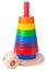 Learning child wood color pyramid toy