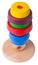 Learning child wood color pyramid toy