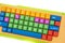 learning colorful keyboard
