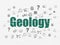 Learning concept: Geology on wall background