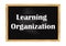 Learning organization blackboard business notice Vector illustration