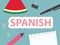 Learning spanish language concept