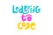 Learning to code - colorful hand drawn lettering. Children coding design concept in flat style