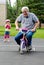 Learning to ride a bike with training wheels