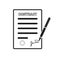 Lease Contract Icon. Professional, pixel perfect icons optimized for both large and small resolutions. EPS 10format
