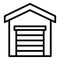 Lease garage icon, outline style