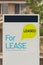 For lease and leased sign