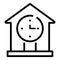 Lease new house icon, outline style