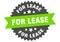 for lease sign. for lease round isolated ribbon label.