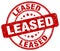 leased red stamp