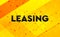 Leasing abstract digital banner yellow background