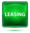 Leasing Neon Light Green Square Button
