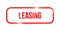 Leasing - red grunge rubber, stamp