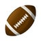 Leather American football ball