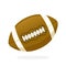 Leather American football ball