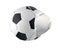 Leather Ball Football soccerball side view Anti virus protection COVID-19 infection face mask set