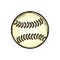 Leather baseball ball isolated. Equipment for game