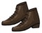 Leather boots with laces for men, fashion trend