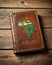 Leather bound book or novel of Africa full of safari stories