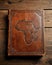 Leather bound book or novel of Africa full of safari stories