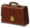 Leather brown briefcase