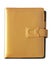 Leather brown cover notebook isolated