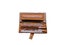 Leather brown purse wallet