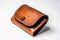 Leather brown wallet. Generate AI