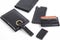 Leather card case  Leather chain wallet  Leather phone case and leather money clip